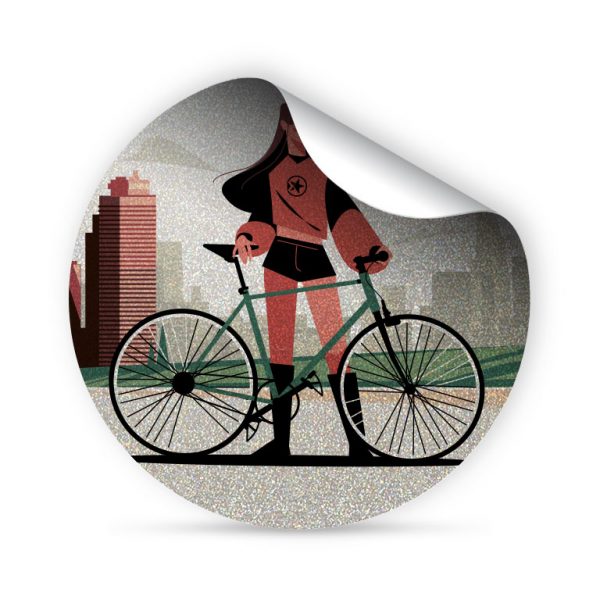 My FLASH * Young Woman with Bike – Image 2