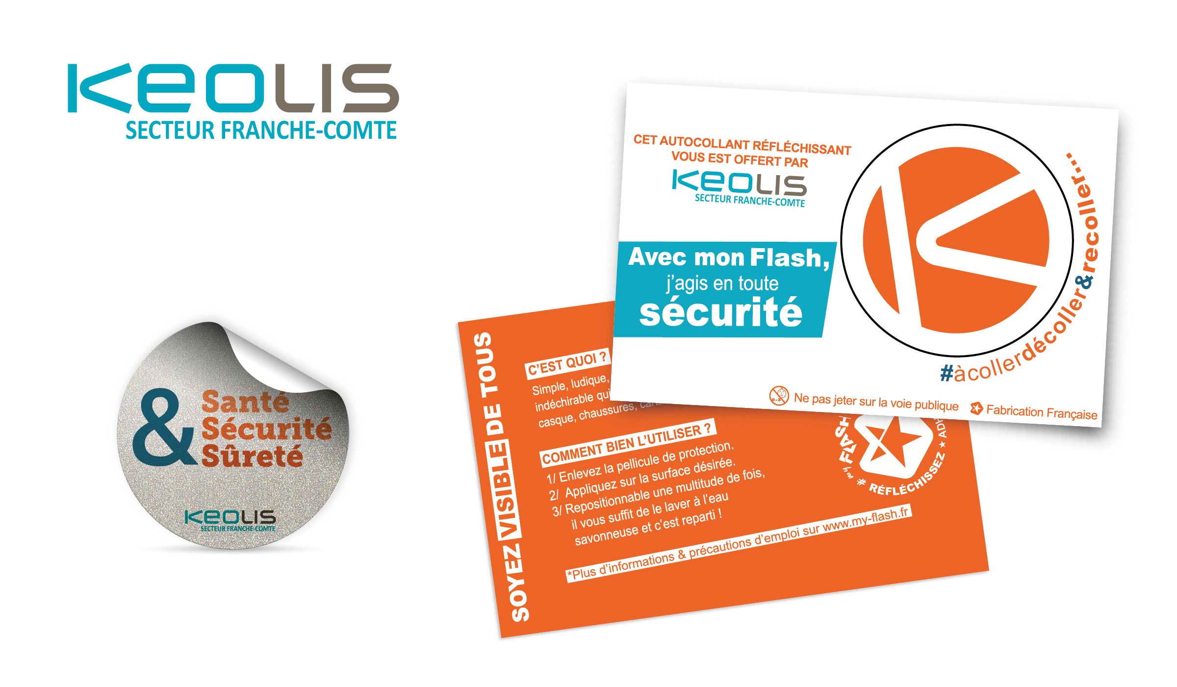 Dispositif de prévention :Keolis offre à ses usagers cet accessoire de visibilité pour sécuriser leurs déplacements nocturnes.