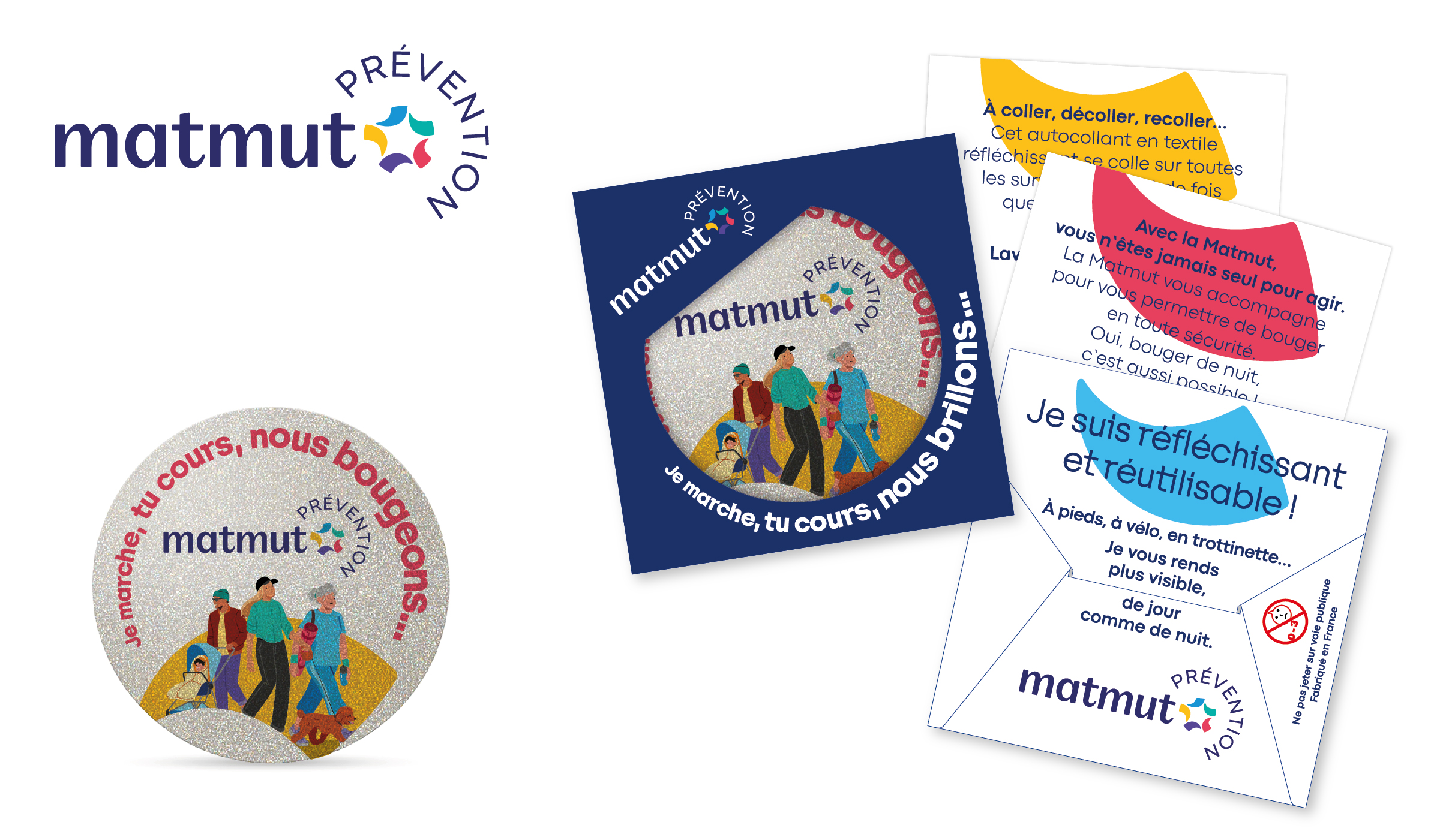Accessoire de visibilité :Les assurances Matmut valorisent leur image RSE avec cette campagne de sensibilisation pour sécuriser la mobilité douce.